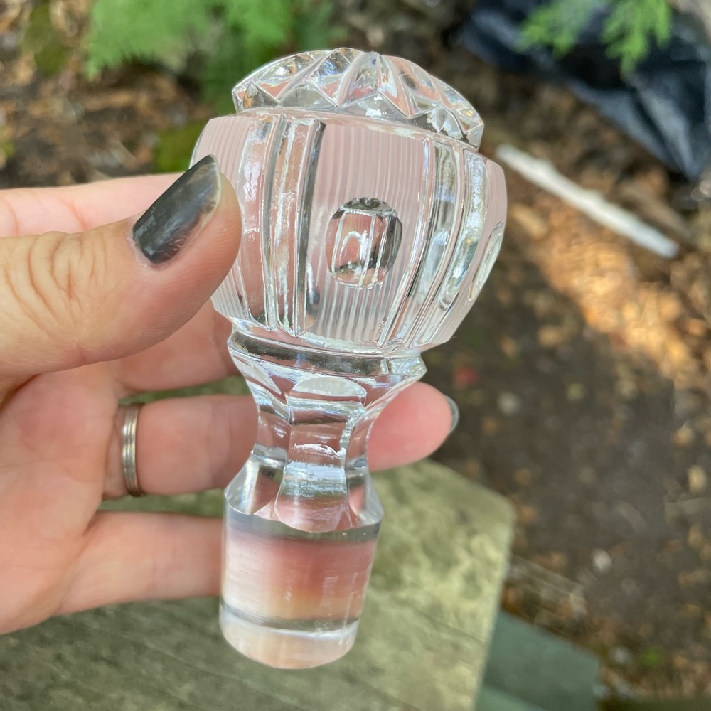 Vintage crystal Stopper for Decanter